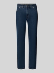 straight fit jeans van elastische katoenmix van Christian Berg Men - 9