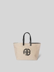 Tote Bag mit Label-Applikation von Anine Bing Beige - 8