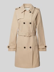 Regular Fit Trenchcoat mit Gürtel von Tom Tailor Beige - 16