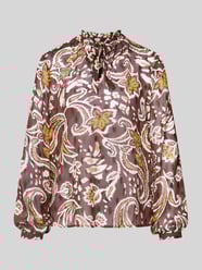 Regular fit blouse met lange mouwen en all-over motief van s.Oliver RED LABEL - 48