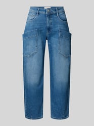 Jeansy o kroju barrel fit z naszywanymi kieszeniami model 'Ida Worker' od GANG - 6