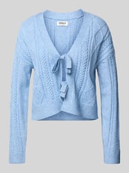 Kurtka z dzianiny o kroju regular fit z mieszanki wiskozy model ‘FIA’ od Only - 5