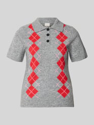 Slim Fit Poloshirt mit Woll-Anteil Modell 'Dasila' von ICHI - 32