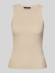 Slim Fit Tank Top aus Baumwoll-Mix Modell 'SMILE CAISA' von Vero Moda Beige - 10