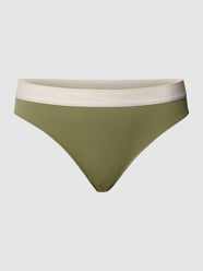 Bikini-Hose mit Brand-Schriftzug von Marc O'Polo Grün - 32