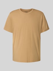 Regular fit T-shirt van katoenmix, model 'ASPEN' van SELECTED HOMME Beige - 20