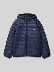 Steppjacke mit Label-Patch Modell 'SCALY' von Quiksilver Blau - 17