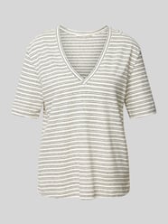 T-Shirt mit V-Ausschnitt von Lanius - 11