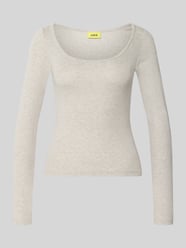 Shirt met lange mouwen met u-hals model 'STAR' van JJXX - 14