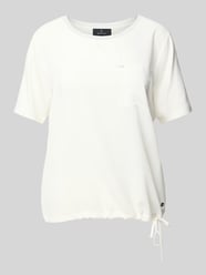 T-shirt met borstzak en siersteentjes van monari - 26