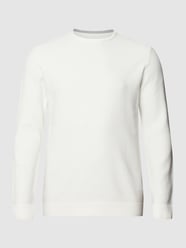 Plus Size Strickpullover mit Strukturmuster von S.Oliver Plus Silber - 9