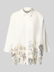 relaxed fit overhemdblouse van pure zijde met bloemenprint van HERZENS - 10