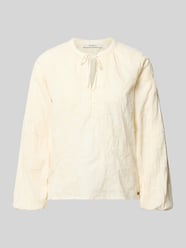 bluzka z długim rękawem w kroju regular fit z czystej bawełny model 'FRIDA' od Pepe Jeans - 3