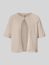 Regular Fit Cardigan mit 1-Knopf-Verschluss Modell 'BREE' von PIECES Beige - 12