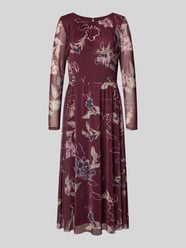 Getailleerde vrijetijdsjurk van mesh van Tom Tailor Bordeaux - 33