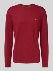 Shirt met lange mouwen, structuurmotief en ronde hals van Christian Berg Men - 34