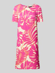 Knielanges Kleid mit Rundhalsausschnitt von Oui Pink - 38