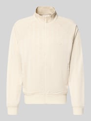 Regular Fit Sweatjacke mit Logo-Patch von Lacoste Beige - 2