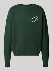 relaxed fit gebreide pullover van puur katoen van PROHIBITED - 3