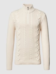 Strickpullover mit Zopfmuster von Esprit Weiß - 19