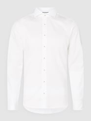 Slim Fit Business-Hemd aus Twill von Eterna Slim Fit Weiß - 21