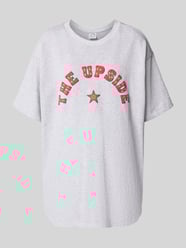 Oversized T-Shirt mit Label-Print und Rundhalsausschnitt von The Upside - 34