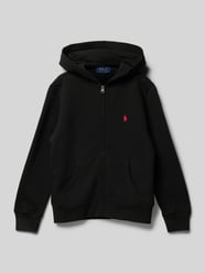 Sweatjacke mit Känguru-Tasche von Polo Ralph Lauren Teens Schwarz - 36