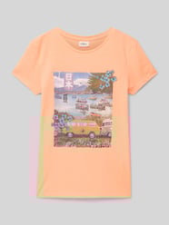 Regular Fit T-Shirt aus reiner Baumwolle von s.Oliver RED LABEL Orange - 23