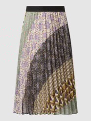 Rok met plissévouwen, model 'Felicia'
 van SUNCOO PARIS Roze - 3