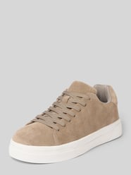 Low Top sneakers van echt rundleer model 'DAVID CHUNKY' van Selected Homme Beige - 20
