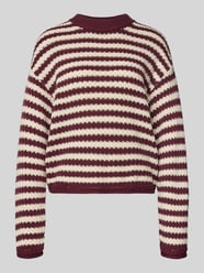 Sweter z dzianiny z okrągłym dekoltem model ‘PORTA’ od YAS - 18