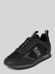 Sneaker mit Label-Print Modell 'BLACK&WHITE' von EA7 Emporio Armani Schwarz - 35
