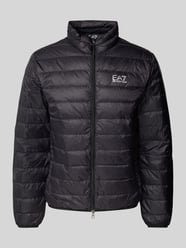 Daunenjacke mit Label-Print Modell 'TRAIN CORE' von EA7 Emporio Armani Schwarz - 4