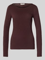 Regular fit shirt met lange mouwen van puur katoen van Marc O'Polo Bordeaux - 4