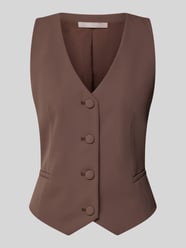 Regular Fit Weste mit V-Ausschnitt von Christian Berg Cocktail Beige - 31