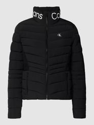 Gewatteerd jack met labeldetails van Calvin Klein Jeans Zwart - 32