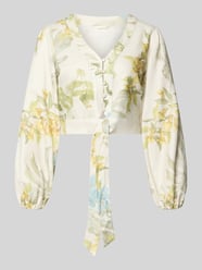 Cropped Bluse aus Leinen-Viskose-Mix Modell 'SHIRLEY' von GUESS - 17