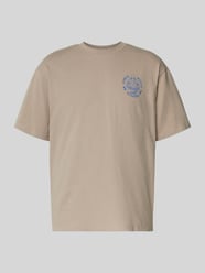 T-shirt met labelprint, model 'EDWIN MUSIC CHANNEL' van Edwin Beige - 17