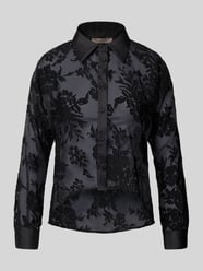 Overhemdblouse in semi-transparante look van Rinascimento - 3