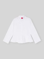 Slim Fit Bluse aus reiner Baumwolle mit Schößchen Modell 'EMBRELLA' von HUGO - 10