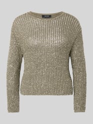 Strickpullover mit Woll-Anteil und Paillettenbesatz von Marc Cain Grün - 31