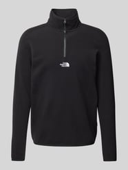 Fleecepullover mit Troyer-Kragen Modell 'GLACIER' von The North Face Schwarz - 8