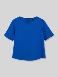 Regular fit blouse met korte mouwen met boothals van s.Oliver BLACK LABEL - 1