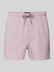 Regular Fit Badehose mit Strukturmuster Modell 'TED LIFE' von Only & Sons Lila - 15