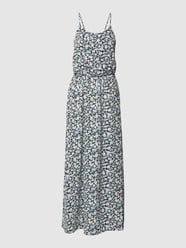 Maxi-jurk met all-over bloemenmotief, model 'WINNER' van Only Blauw / turquoise - 43