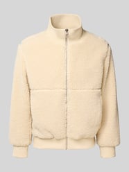 Regular Fit Bomberjacke in Kunstfell-Optik Modell 'RAY' von ONLY & SONS Beige - 16