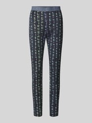 Spodnie o kroju slim fit z detalem z logo od Marc Cain - 38