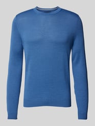 Strickpullover mit Rundhalsausschnitt von Christian Berg Men Blau - 41