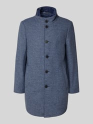 Lange jas met gewatteerde inzet en opstaande kraag van Roy Robson - 32