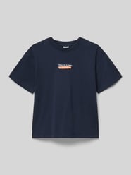 męski t-shirt o kroju regular fit z czystej bawełny od s.Oliver RED LABEL - 32